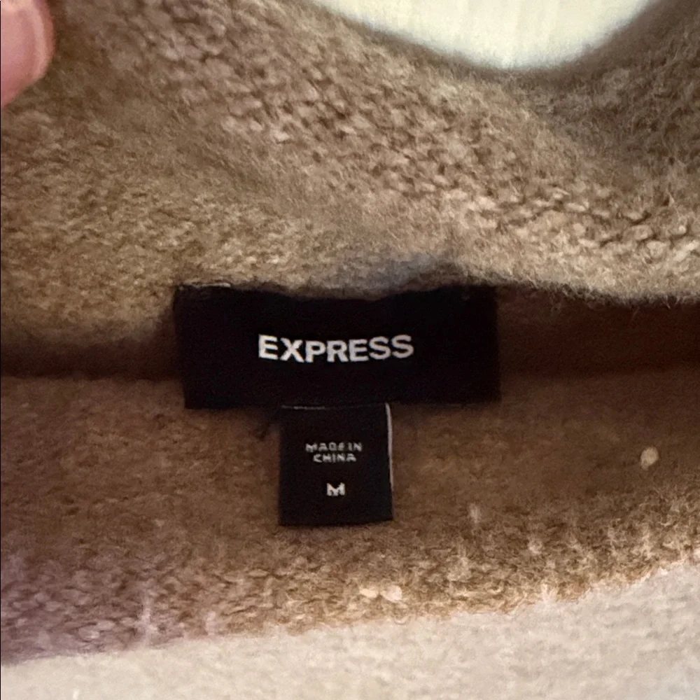 Express Tan Knit Sweater - Picture 2 of 3